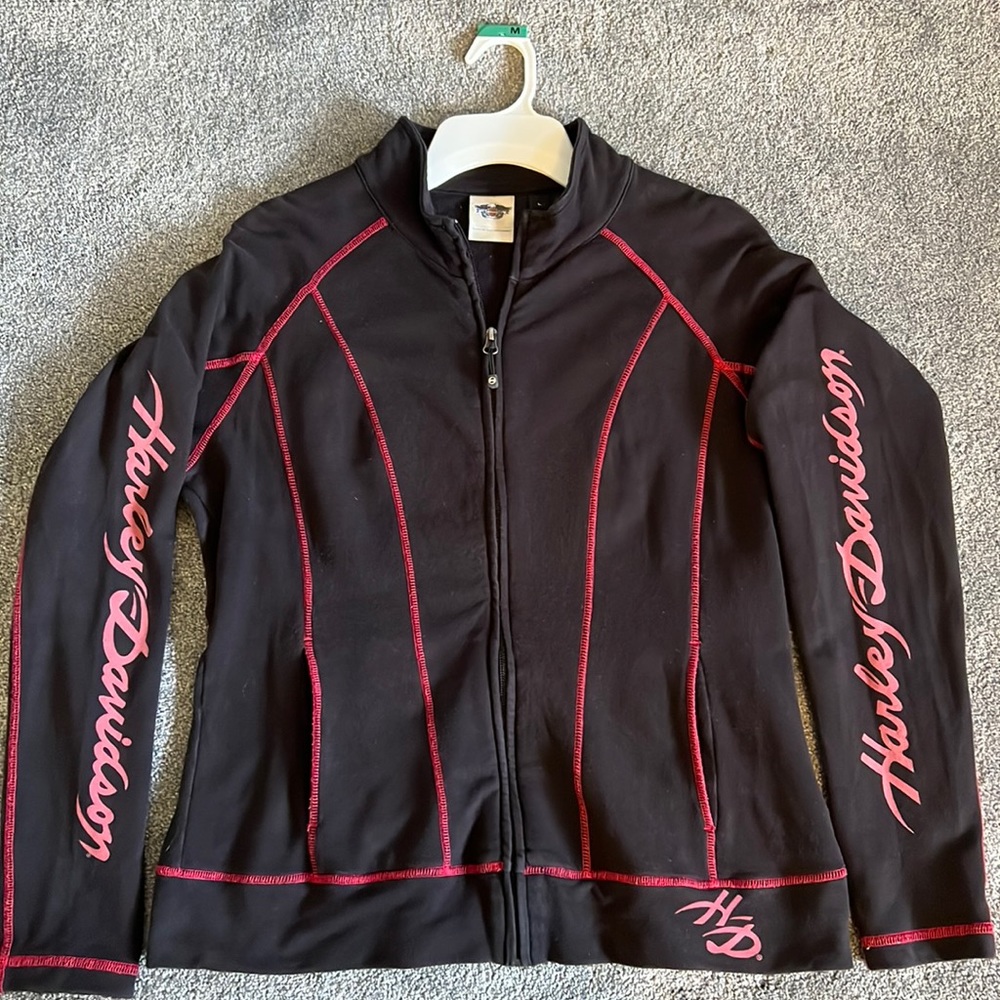 Women’s Large Harley-Davidson full zip lightweight jacket